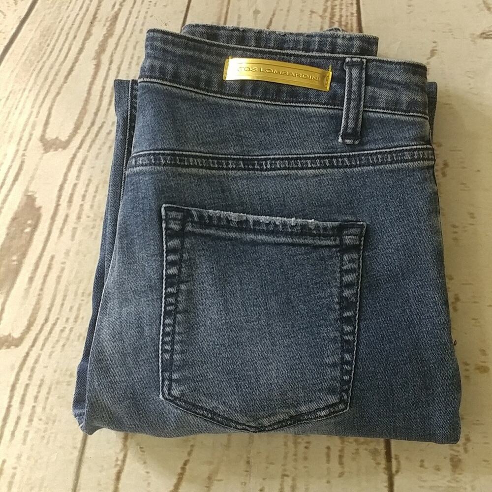 Atos Lombardini Distressed‎ Jeans Blue